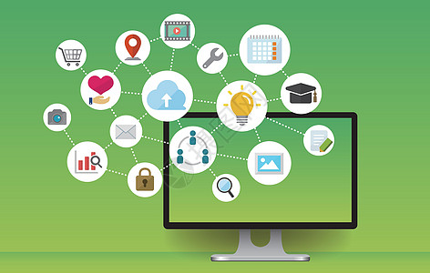 数据安全插画 计算机软件技术开发与销售的新视角